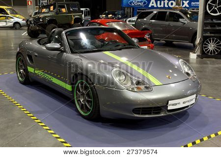 VALENCIA, Spanien - 5. DECEMBER: En 2003 Porsche Boxster S økologi udstillet på 2011 Valencia bil Sørensen