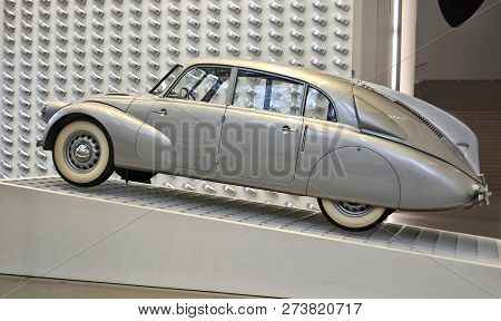 Legendary Car. Tatra. Stylish Vehicle. Prewar Time. Since 1850 Tatra Specialty Was Luxury Cars Of A 