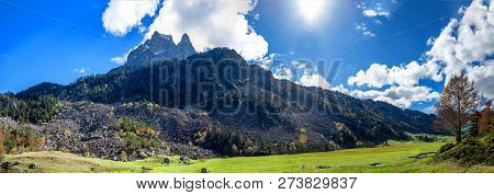 A View Of The Mountain Of Pic Du Midi Ossau, France, Pyrenees