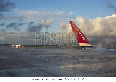 Ryanair Jetliner Being Loaded With Suitcases