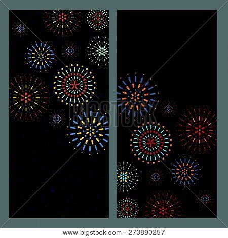New Year Seamless Pattern. Vector Illustration.  Flat Pattern