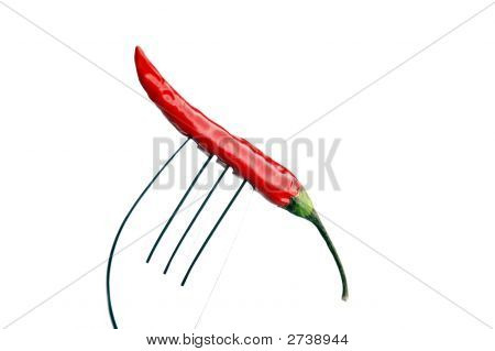 Červené Chili Pepper na rozcestí