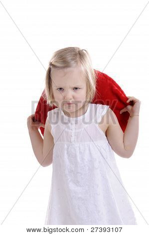 Dispiaciuto bambina