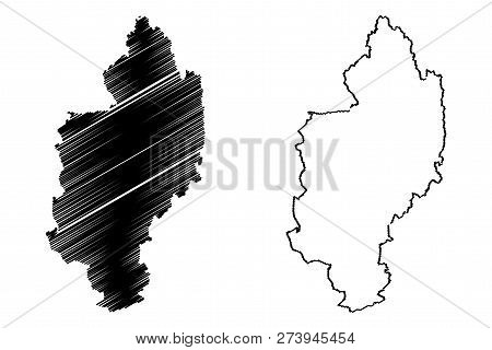 Kachin State (administrative Divisions Of Myanmar, Republic Of The Union Of Myanmar, Burma) Map Vect