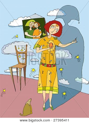 MÃ¤dchen mit gebrochenem Herzen