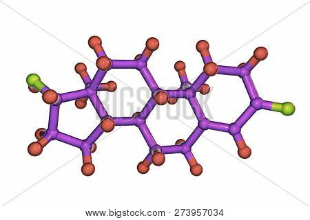 Testosterone, A Primary Sex Hormone In Men And An Anabolic Steroid, 3d Illustration. It Is Responsib