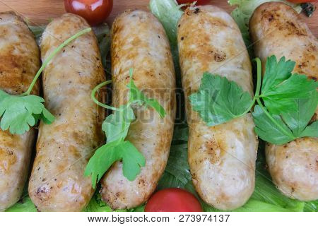 The image of fry sousage