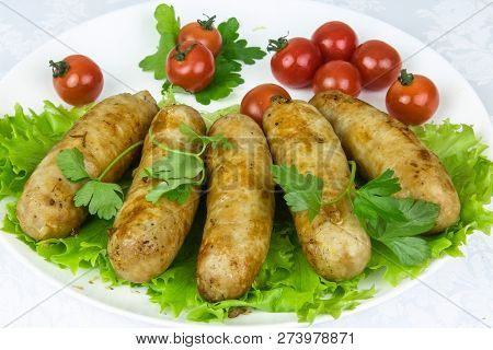 The image of fry sousage