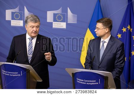 Brussels, Belgium - Dec 13, 2018: European Commission Vice-president For The Euro And Social Dialogu