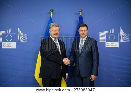 Brussels, Belgium - Dec 13, 2018: European Commission Vice-president For The Euro And Social Dialogu