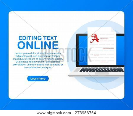 Editable Online Document. Creative Writing And Storytelling, Copywriting . Online Education, Distant