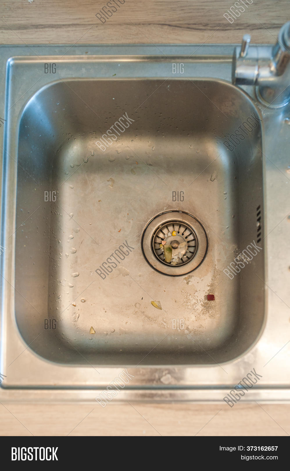 Clogged Kitchen Sink Image Photo Free Trial Bigstock