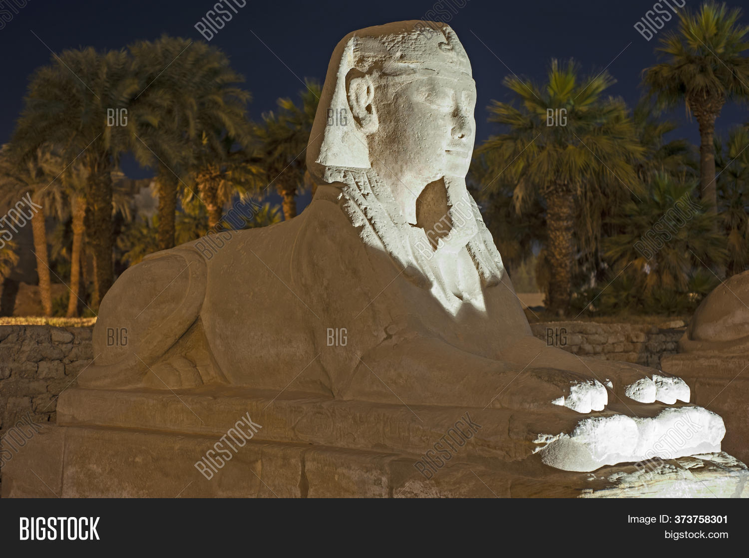 Statue Avenue Sphinxes Image & Photo (Free Trial) Bigstock