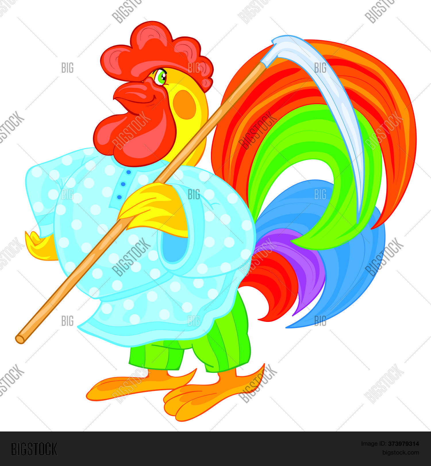 Cute Rooster Pants Vector & Photo (Free Trial) | Bigstock