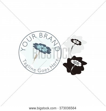 Minimalist Feminine Logo Templates Set With Elegant Business Card Premium Vector