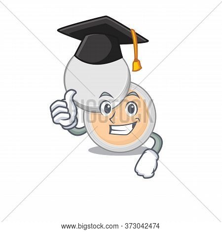 Jar Powder Makeup Caricature Picture Design With Hat For Graduation Ceremony