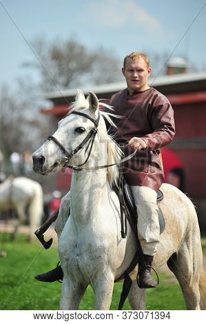 St. Petersburg, Russia - May 27, 2010: Early Medieval Festival  `legends Of The Norwegian Vikings` P