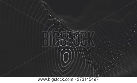 Connection Structure. 
Science Background. Futuristic Polygonal Background. Business