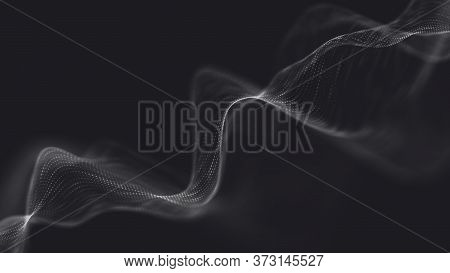 Connection Structure. 
Science Background. Futuristic Polygonal Background. Business