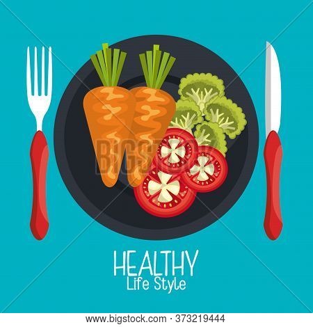 Healthy Food Design, Vector Illustration Eps10 Graphic