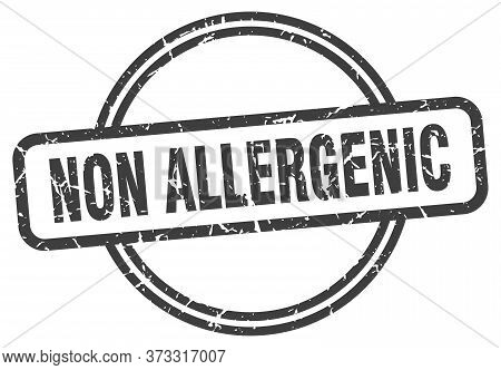 Non Allergenic Grunge Stamp. Non Allergenic Round Vintage Stamp