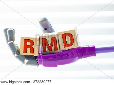 Wooden Block With Words Rmd Required Minimum Distributions
