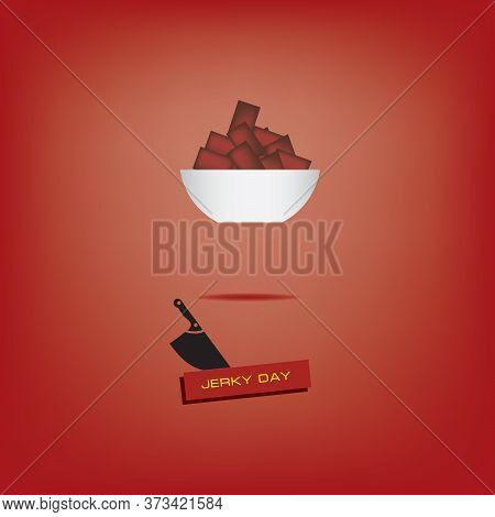 Poster Jerky Day. Date Of Celebration - June 11th