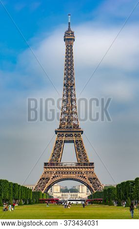 Eiffel Tower And Field Of Mars, Paris, France