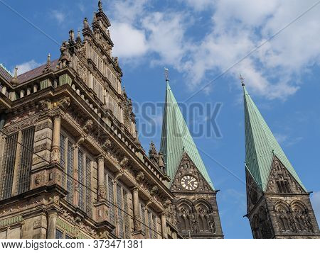 the city of bremen at the river weser