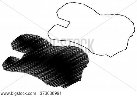 Hubli City (republic Of India, Karnataka State) Map Vector Illustration, Scribble Sketch City Of Hub