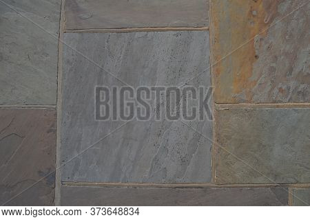 Paving Stones In Varying Colours Yellow Brown