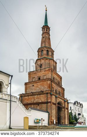 Soyembika Tower Is Probably The Most Familiar Landmark And Architectural Symbol Of Kazan, Russia