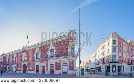 Aguascalientes, Aguascalientes, Mexico - November 23, 2019: The Government Palace Of Aguascalientes,