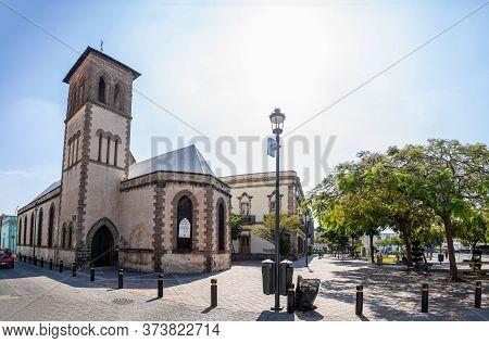 Guadalajara, Jalisco, Mexico - November 23, 2019: The Temple Divino Redentor At The Reforma Garden