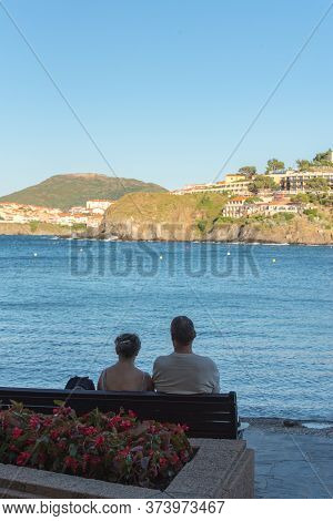 Coliure, France :  2019 Octobre 05 : Beautiful Autumn Day In The Tourist City Of Colliure In Occitan