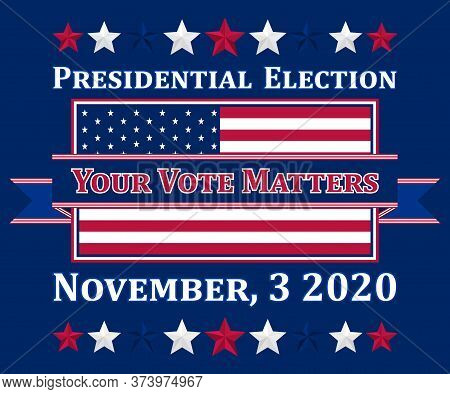Vector Illustration Usable For The Us Presidential Election 2020.