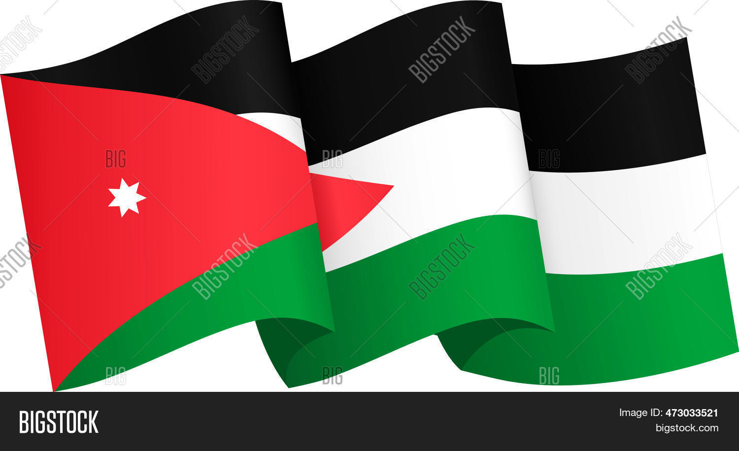 Jordan Flag Wave Vector & Photo (Free Trial) Bigstock