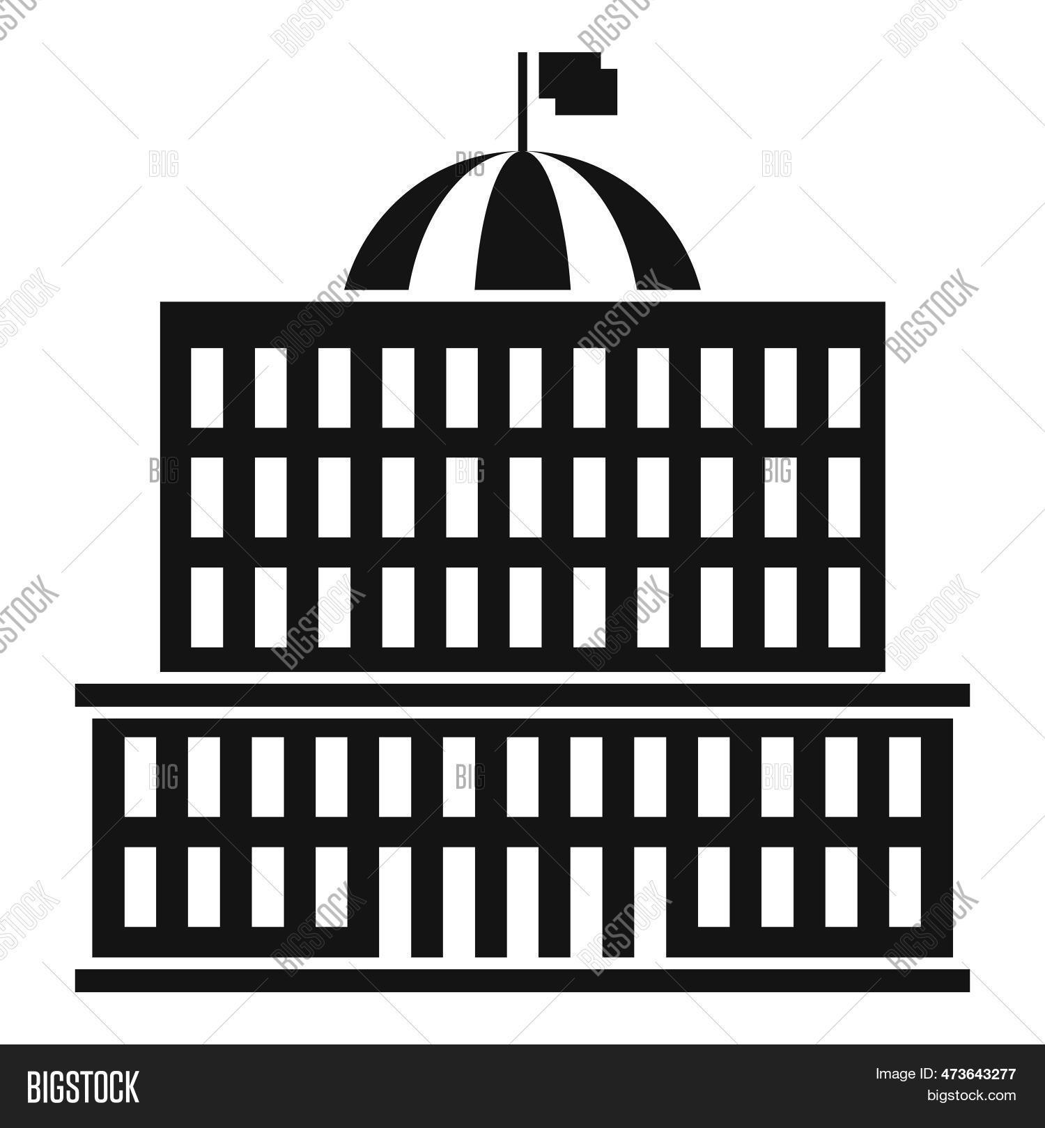 State Courthouse Icon Courthouse Icon. Image & Photo (Free Trial) | Bigstock