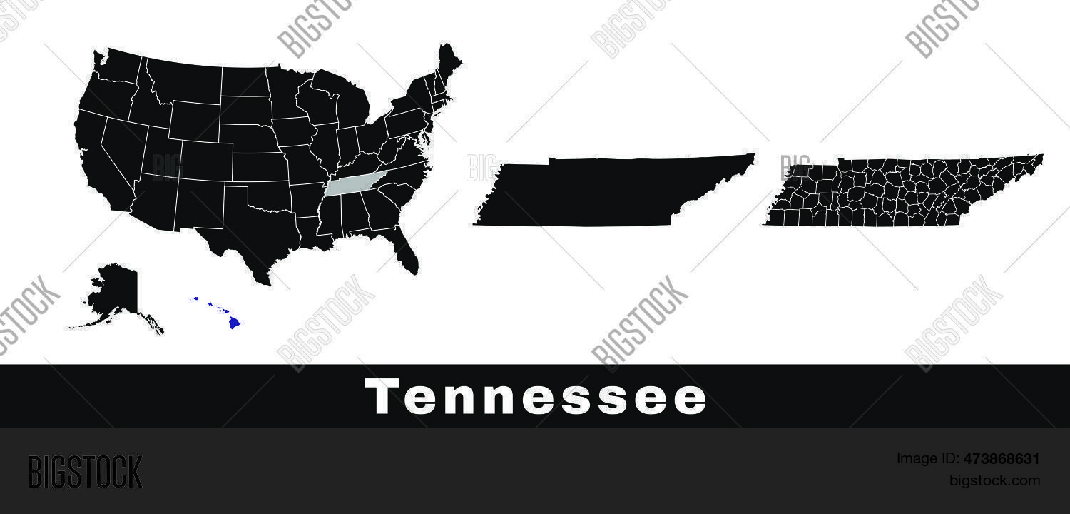 Tennessee State Map, Vector & Photo (Free Trial) Bigstock