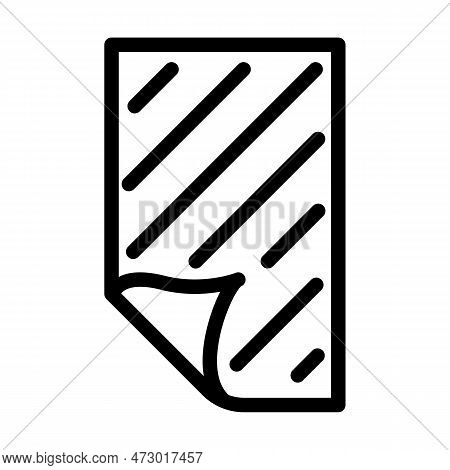 Floormat Living Room Line Icon Vector. Floormat Living Room Sign. Isolated Contour Symbol Black Illu