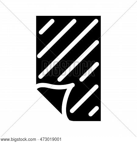 Floormat Living Room Glyph Icon Vector. Floormat Living Room Sign. Isolated Symbol Illustration