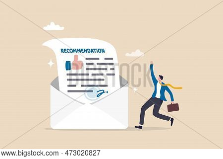 Recommendation Letter, Appreciation Document For Apply New Job, Experience Or Qualification Guarante
