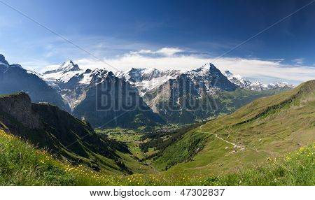 Eiger v Alpách, Švýcarsko