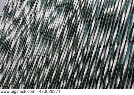 London, Uk - July 8, 2016: Modern Facade Of Monument Building In London, Uk. It Was Designed By Make