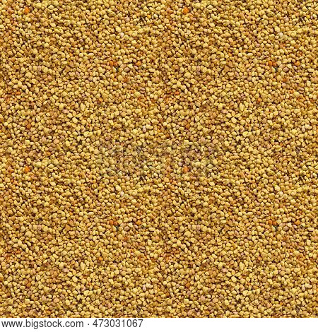 Seamless Texture Orange Scattering Of Perga Background, Top View