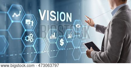 Vision Direction Future Business Inspiration Motivation Concept