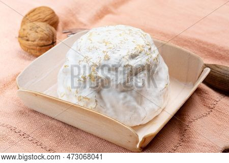 Cheese Collection, Soft Cow French Cheese With Mold Gaperon Artisanal Lavored With Cracked Peppercor