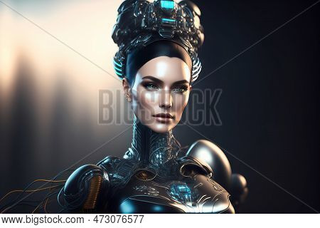 She Strode Forward, Her Digital Eyes Scanning Her Surroundings As She Consulted With Her Navigationa