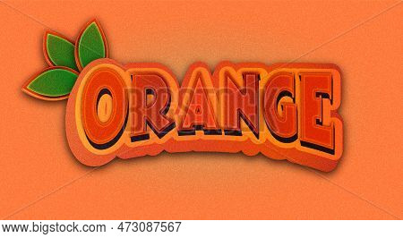 Orange 3d Editable Text Effect, Orange 3d Text Effect Vectors, Orange 3d Text Effect Images, Orange 