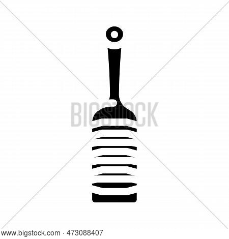 Stainless Steel Microplane Kitchen Cookware Glyph Icon Vector. Stainless Steel Microplane Kitchen Co
